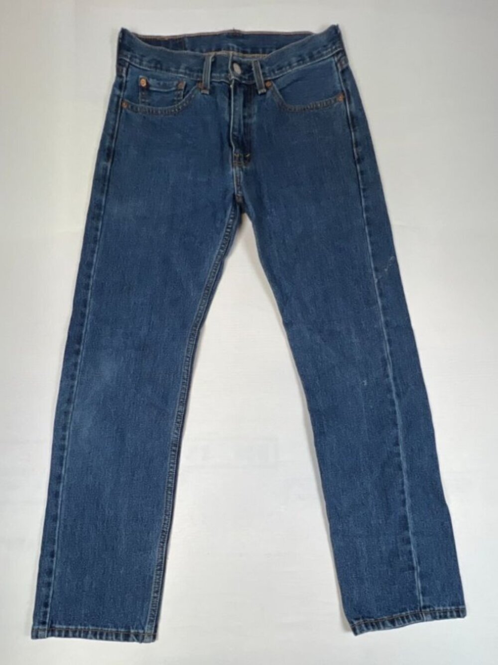 Levi's 505 Men's 29x30 Blue Denim Jeans Straight Leg Regular Fit